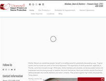 Tablet Screenshot of odonnellstormprotection.com